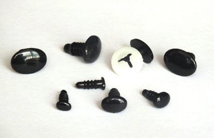 Varnostni Noski za igrače ovalni  7x9mm