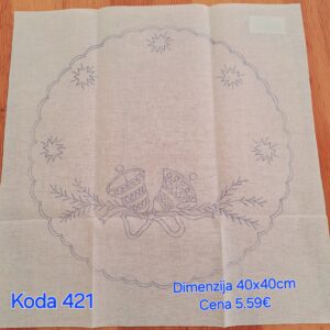 Prt za vezenje 40x40cm,  421