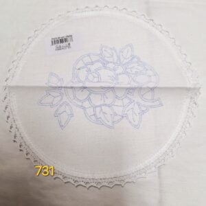 Prt za vezenje s čipko fi.22cm,731