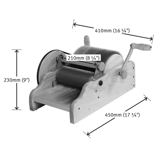 Ashford bobenski mikalni stroj, fini - 72 PPSI - širina 20 cm / 8" - Ashford - slika 4